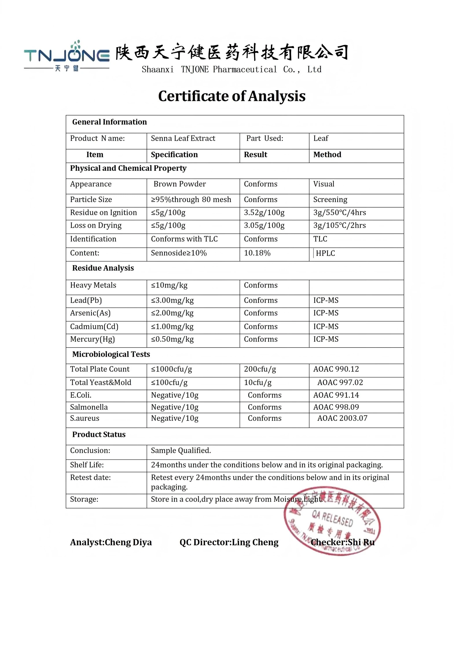 Senna Leaf Extract Senna Leaf Extract